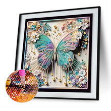 Load image into Gallery viewer, Diamond Painting - Partial Special Shaped - Butterfly (30*30CM)
