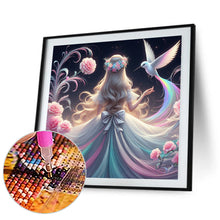 Load image into Gallery viewer, Diamond Painting - Full Round - hummingbird girl (30*30CM)
