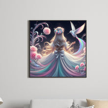 Load image into Gallery viewer, Diamond Painting - Full Round - hummingbird girl (30*30CM)

