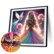 Load image into Gallery viewer, Diamond Painting - Full Round - hummingbird girl (30*30CM)
