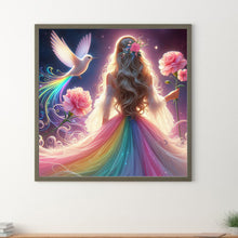 Load image into Gallery viewer, Diamond Painting - Full Round - hummingbird girl (30*30CM)
