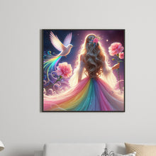 Load image into Gallery viewer, Diamond Painting - Full Round - hummingbird girl (30*30CM)
