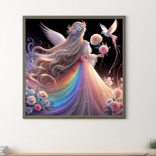 Load image into Gallery viewer, Diamond Painting - Full Round - hummingbird girl (30*30CM)
