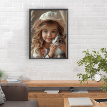 Load image into Gallery viewer, Diamond Painting - Full Round - little girl and animals (30*40CM)
