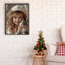 Load image into Gallery viewer, Diamond Painting - Full Round - little girl and animals (30*40CM)
