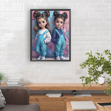 Load image into Gallery viewer, Diamond Painting - Full Round - Fashion twin girls (30*40CM)
