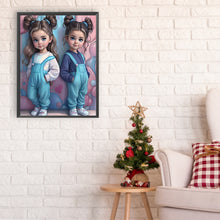 Load image into Gallery viewer, Diamond Painting - Full Round - Fashion twin girls (30*40CM)
