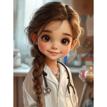 Load image into Gallery viewer, Diamond Painting - Full Round - doctor girl (30*40CM)
