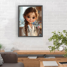 Load image into Gallery viewer, Diamond Painting - Full Round - doctor girl (30*40CM)
