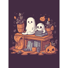 Load image into Gallery viewer, Diamond Painting - Full Round - two little ghosts (30*40CM)
