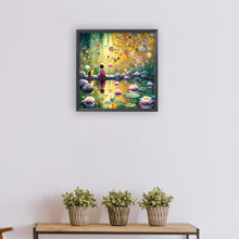 Load image into Gallery viewer, Diamond Painting - Full Round - Spring child and kitten (30*30CM)
