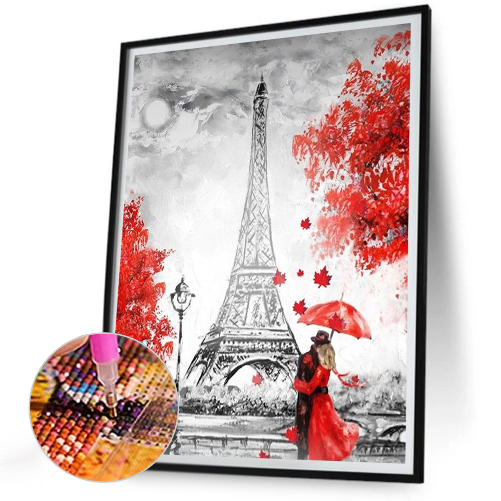 Diamond Painting - Full Round - paris lovers (30*40CM)