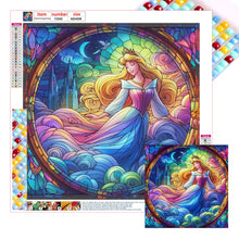 Load image into Gallery viewer, Diamond Painting - Full Square - Glass Art Grid Disney Princess-Princess Belle (40*40CM)
