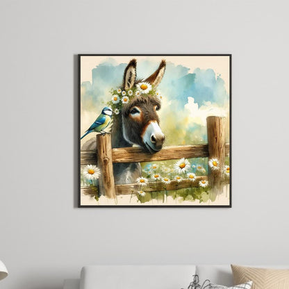 Diamond Painting - Full Round - Daisy Donkey (30*30CM)