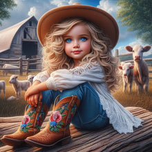 Load image into Gallery viewer, Diamond Painting - Full Round - cowgirl (30*30CM)
