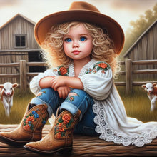Load image into Gallery viewer, Diamond Painting - Full Round - cowgirl (30*30CM)

