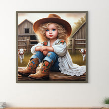 Load image into Gallery viewer, Diamond Painting - Full Round - cowgirl (30*30CM)
