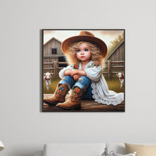 Load image into Gallery viewer, Diamond Painting - Full Round - cowgirl (30*30CM)
