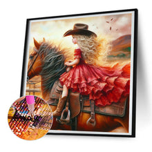 Load image into Gallery viewer, Diamond Painting - Full Round - cowgirl (30*30CM)
