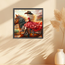 Load image into Gallery viewer, Diamond Painting - Full Round - cowgirl (30*30CM)
