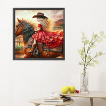 Load image into Gallery viewer, Diamond Painting - Full Round - cowgirl (30*30CM)
