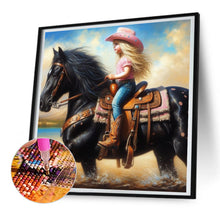 Load image into Gallery viewer, Diamond Painting - Full Round - cowgirl (30*30CM)
