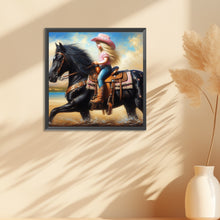 Load image into Gallery viewer, Diamond Painting - Full Round - cowgirl (30*30CM)
