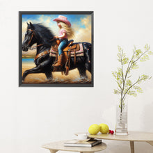 Load image into Gallery viewer, Diamond Painting - Full Round - cowgirl (30*30CM)
