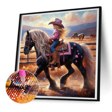 Load image into Gallery viewer, Diamond Painting - Full Round - cowgirl (30*30CM)
