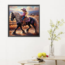 Load image into Gallery viewer, Diamond Painting - Full Round - cowgirl (30*30CM)

