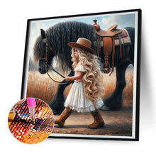 Load image into Gallery viewer, Diamond Painting - Full Round - cowgirl (30*30CM)
