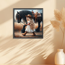 Load image into Gallery viewer, Diamond Painting - Full Round - cowgirl (30*30CM)
