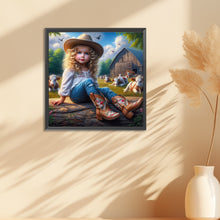 Load image into Gallery viewer, Diamond Painting - Full Round - cowgirl (30*30CM)
