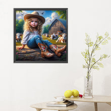 Load image into Gallery viewer, Diamond Painting - Full Round - cowgirl (30*30CM)
