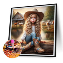 Load image into Gallery viewer, Diamond Painting - Full Round - cowgirl (30*30CM)
