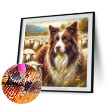 Load image into Gallery viewer, Diamond Painting - Full Round - collie dog (30*30CM)

