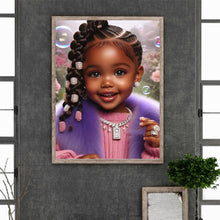 Load image into Gallery viewer, Diamond Painting - Full Round - black girl (30*40CM)
