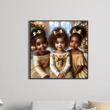 Load image into Gallery viewer, Diamond Painting - Full Round - black girl (40*40CM)
