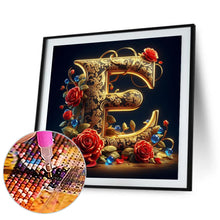 Load image into Gallery viewer, Diamond Painting - Full Round - Flower letter-E (30*30CM)
