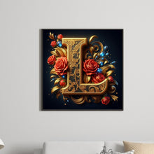 Load image into Gallery viewer, Diamond Painting - Full Round - Flower letter-L (30*30CM)
