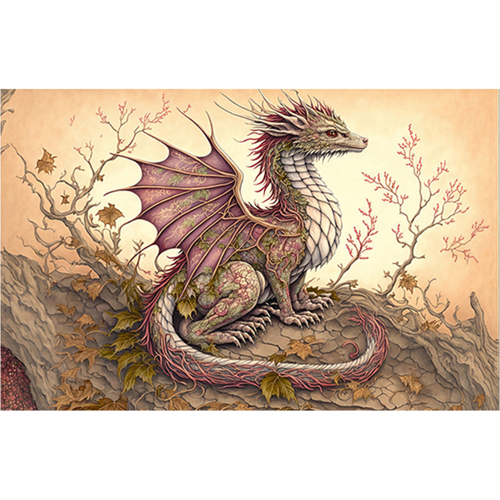 Diamond Painting - Full Round - dragon (60*40CM)