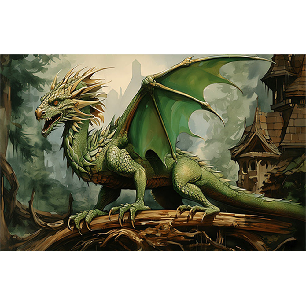 Diamond Painting - Full Round - dragon (60*40CM)