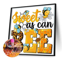 Load image into Gallery viewer, Diamond Painting - Partial Special Shaped - sweet bee (30*30CM)

