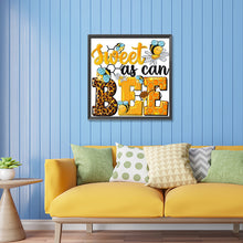 Load image into Gallery viewer, Diamond Painting - Partial Special Shaped - sweet bee (30*30CM)
