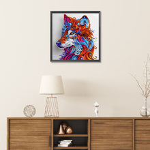 Load image into Gallery viewer, Diamond Painting - Partial Special Shaped - color wolf (30*30CM)
