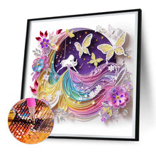 Load image into Gallery viewer, Diamond Painting - Partial Special Shaped - Butterfly beauty (30*30CM)
