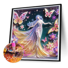 Load image into Gallery viewer, Diamond Painting - Partial Special Shaped - Butterfly beauty (30*30CM)
