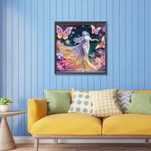 Load image into Gallery viewer, Diamond Painting - Partial Special Shaped - Butterfly beauty (30*30CM)
