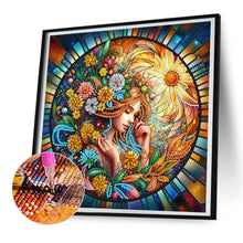 Load image into Gallery viewer, Diamond Painting - Partial Special Shaped - Stained Glass Butterfly Fairy (30*30CM)
