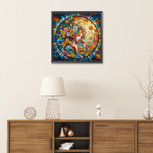 Load image into Gallery viewer, Diamond Painting - Partial Special Shaped - Stained Glass Butterfly Fairy (30*30CM)
